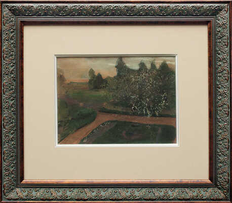 Сомов Константин Андреевич. Пейзаж с цветущим деревом